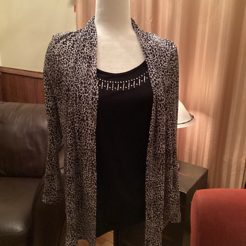 Cardigan/tank top duo